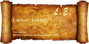 Lantai Enikő névjegykártya